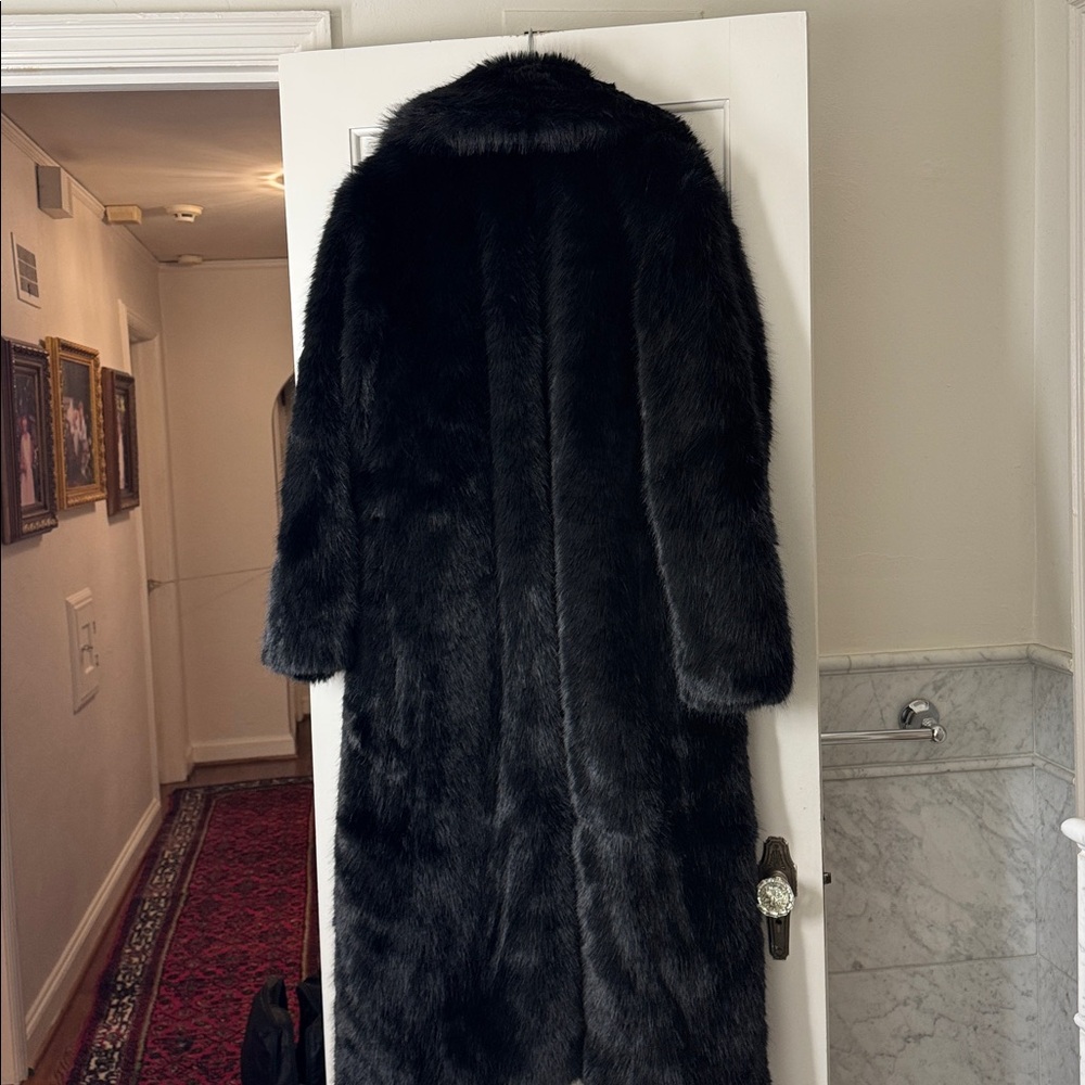 GAP Faux Fur Long Coat - Picture 6 of 11